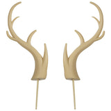 DEER ANTLERS CREATIONS Cake Topper for Birthdays and Parties 2-Pc