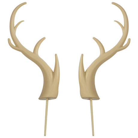 DEER ANTLERS CREATIONS Cake Topper for Birthdays and Parties 2-Pc