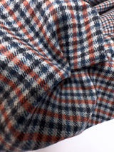 Polyester Tweed Striped Gray-Blue-Orange