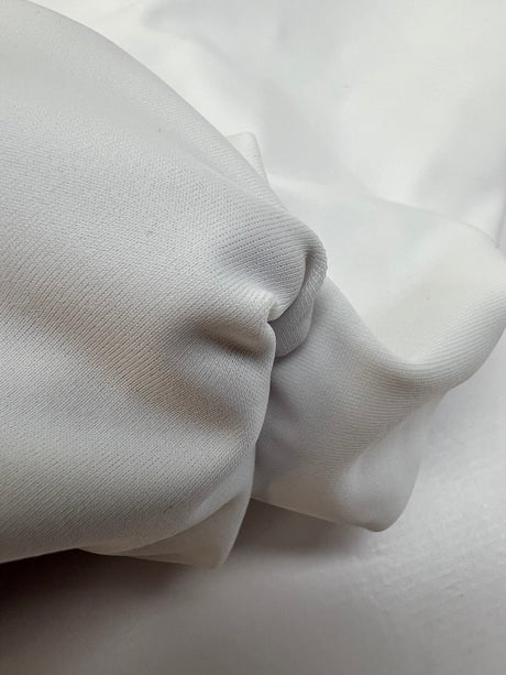White Stretch Knitted Fabric