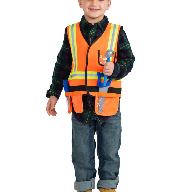 Construction Worker Role Play Costume Set - Kids