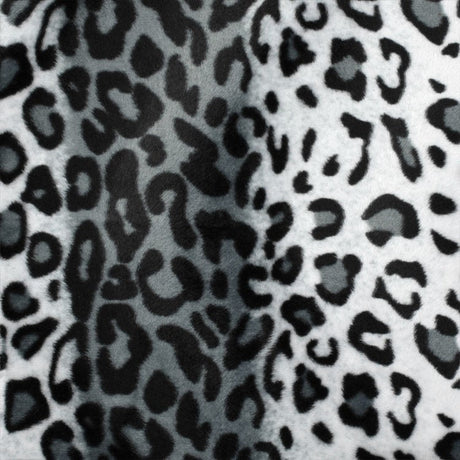 Leopard Print Velboa Faux Fur Fabric - Leopard Print, 60" Width (1 Yard)