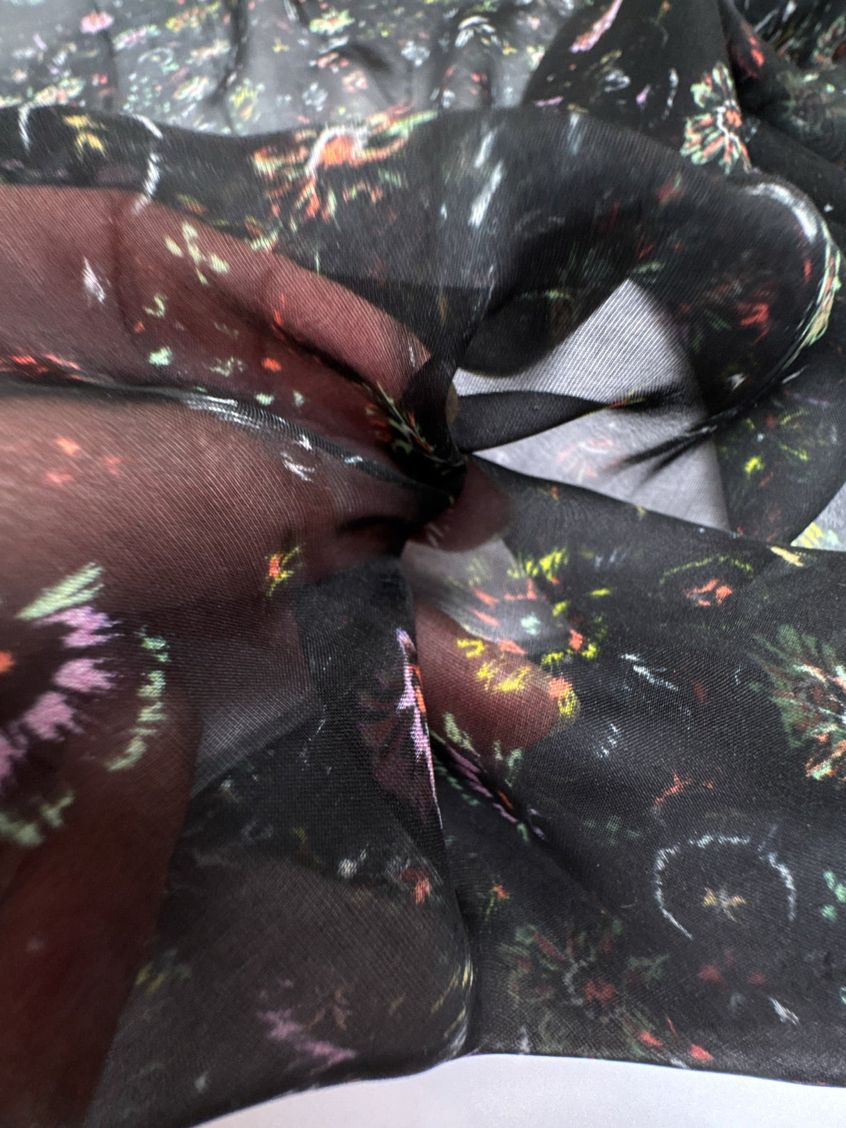Silk Chiffon Floral Multicolour