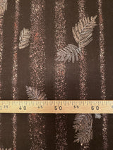 Wool Printed Brown Beige Fabric