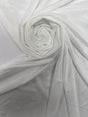 White Polyester Elastane Knitted Fabric