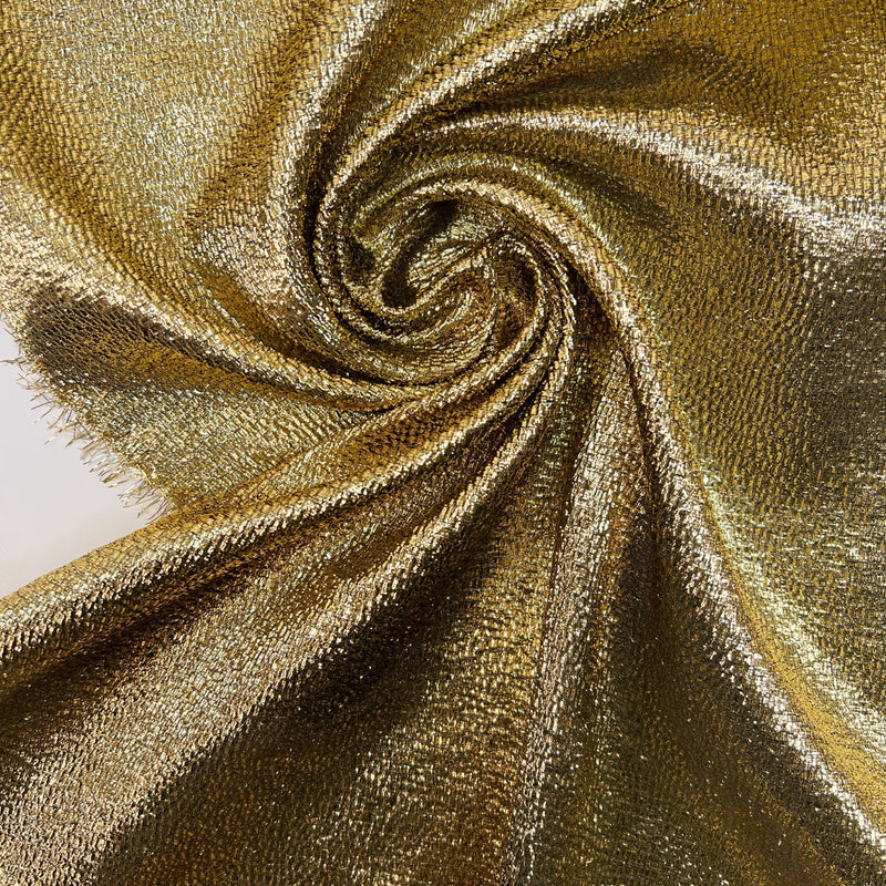 Golden Jacquard Lurex Fabric