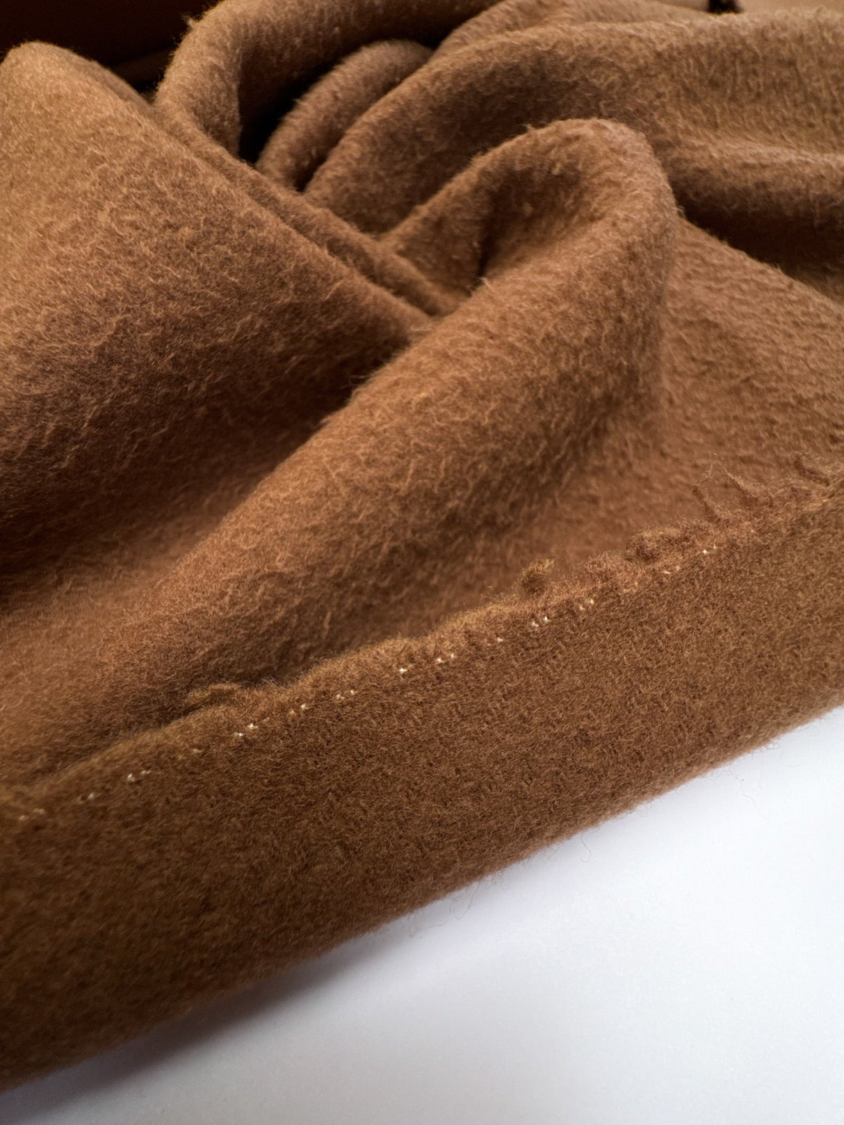 Brown Wool Polyamid Twill