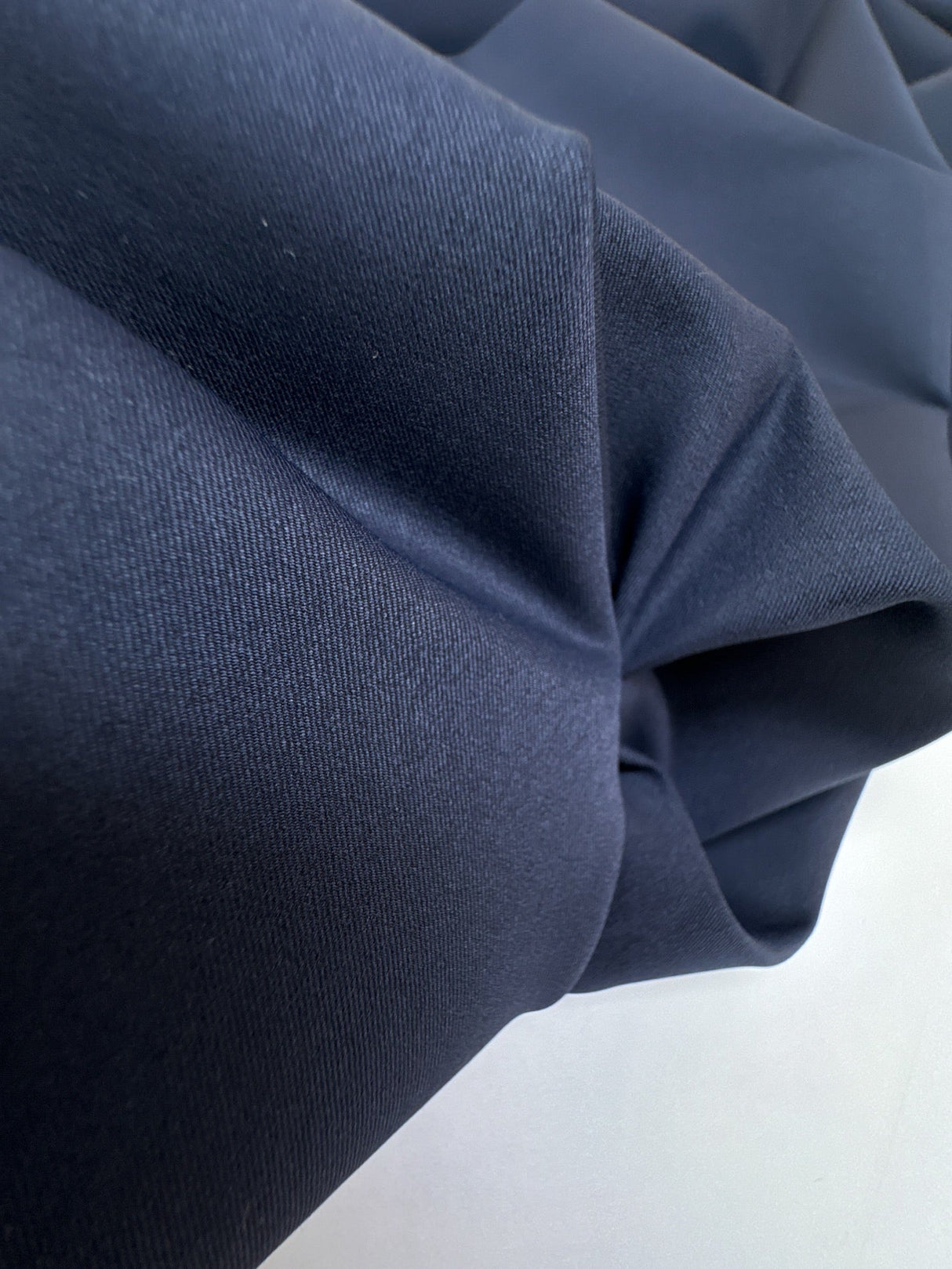 Blue Wool Blend Twill