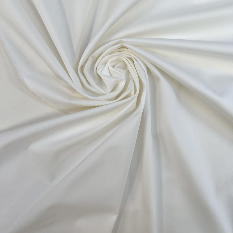 Cotton Twill With Elastane White