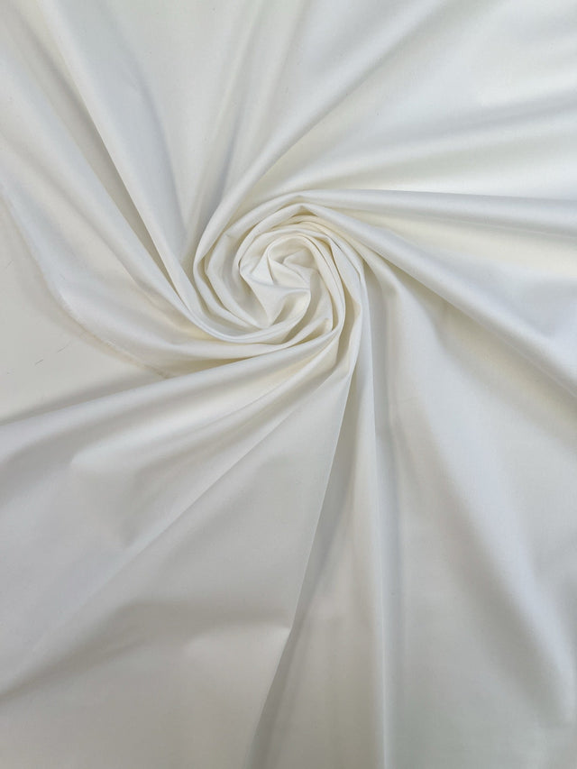 Cotton Twill With Elastane White