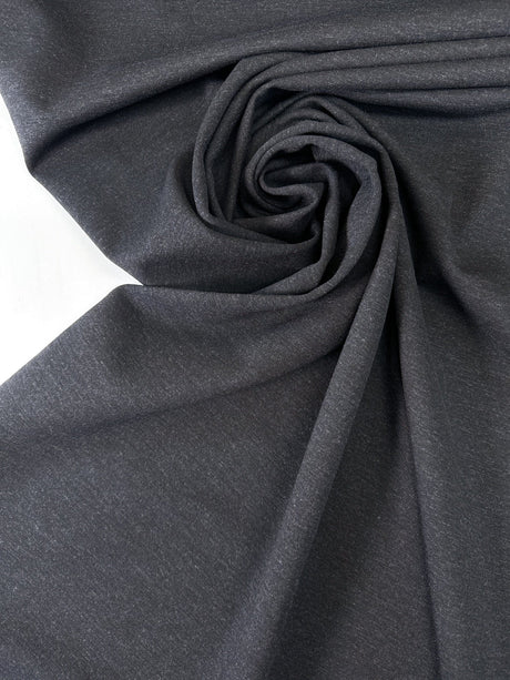 Viscose Knit Melange Gray Blue Stretch Fabric