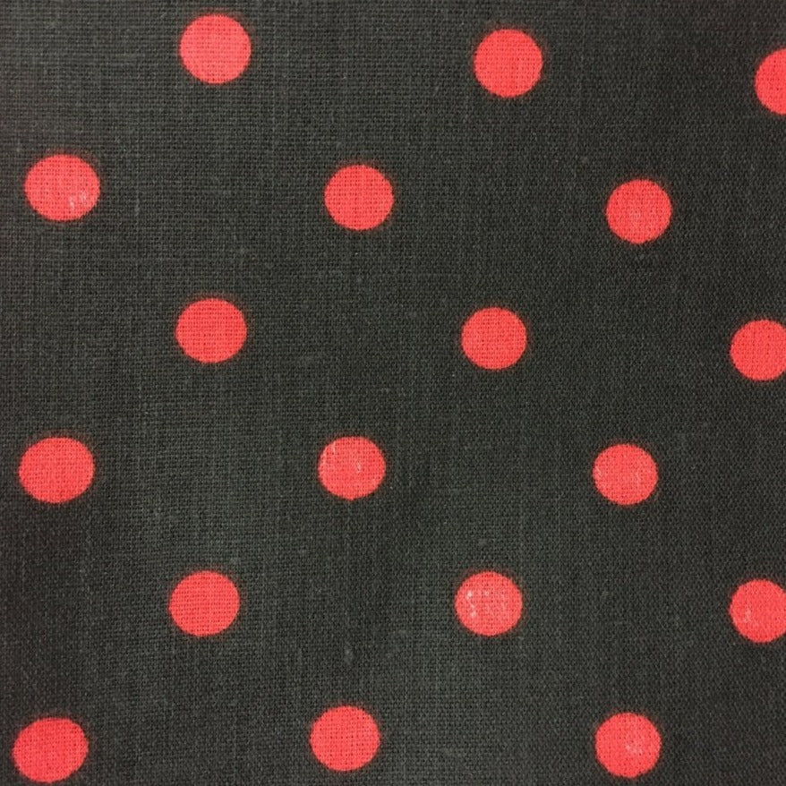 Poly Cotton Small Polka Dot Print Fabric