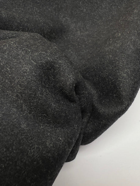 Wool Blend Woven Coat Fabric Gray