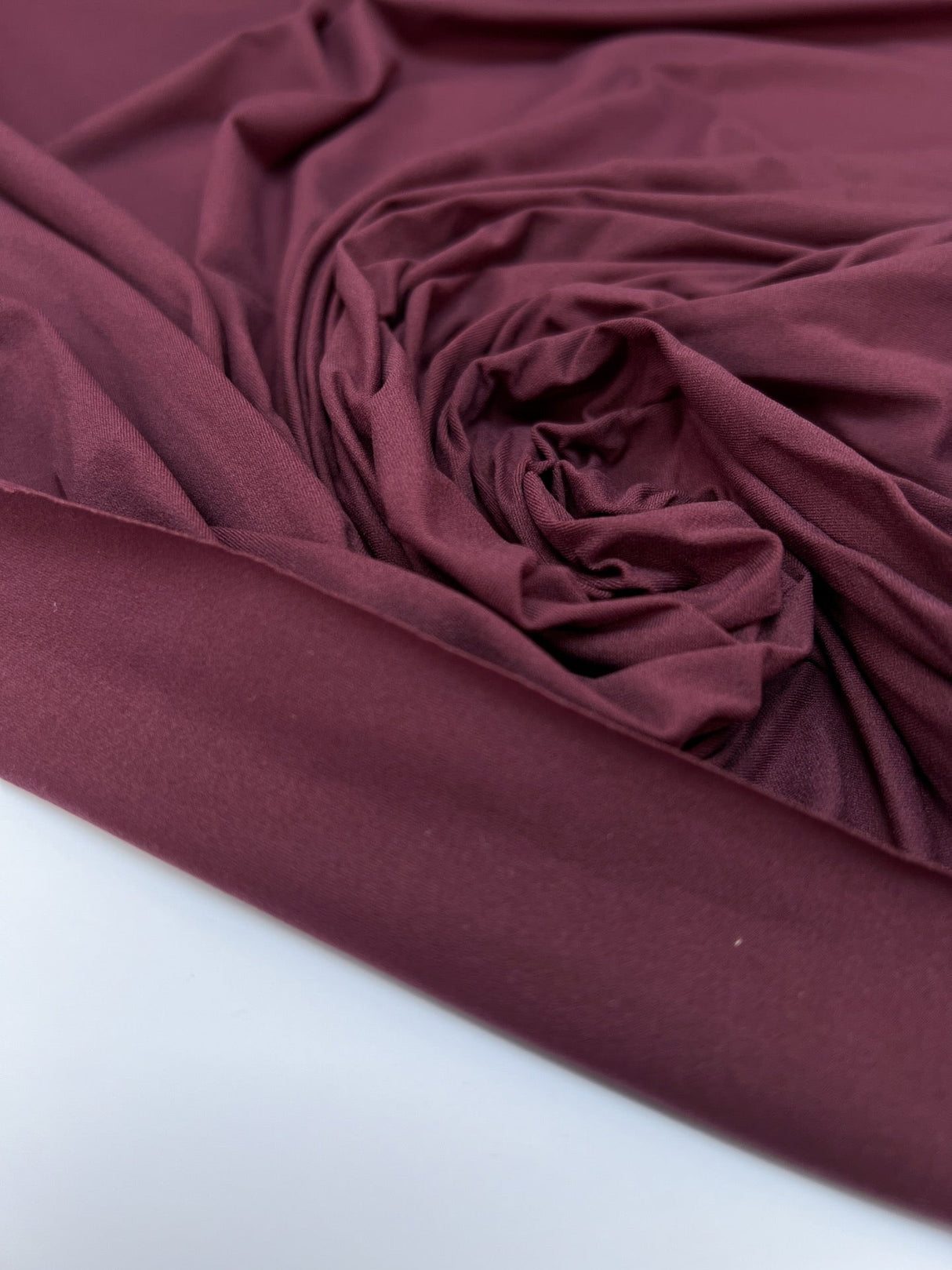Red Polyamide Elastane Knitted Fabric