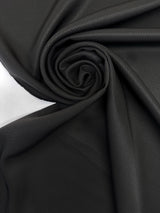 Wool Cotton Jacquard Fabric Black