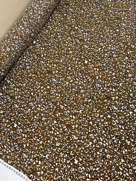 Viscose Staple Printed Brown Beige