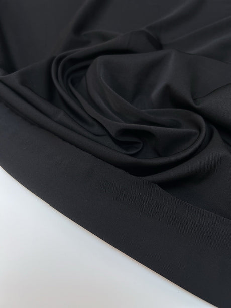 Viscose Jersey Black Knitted Fabric