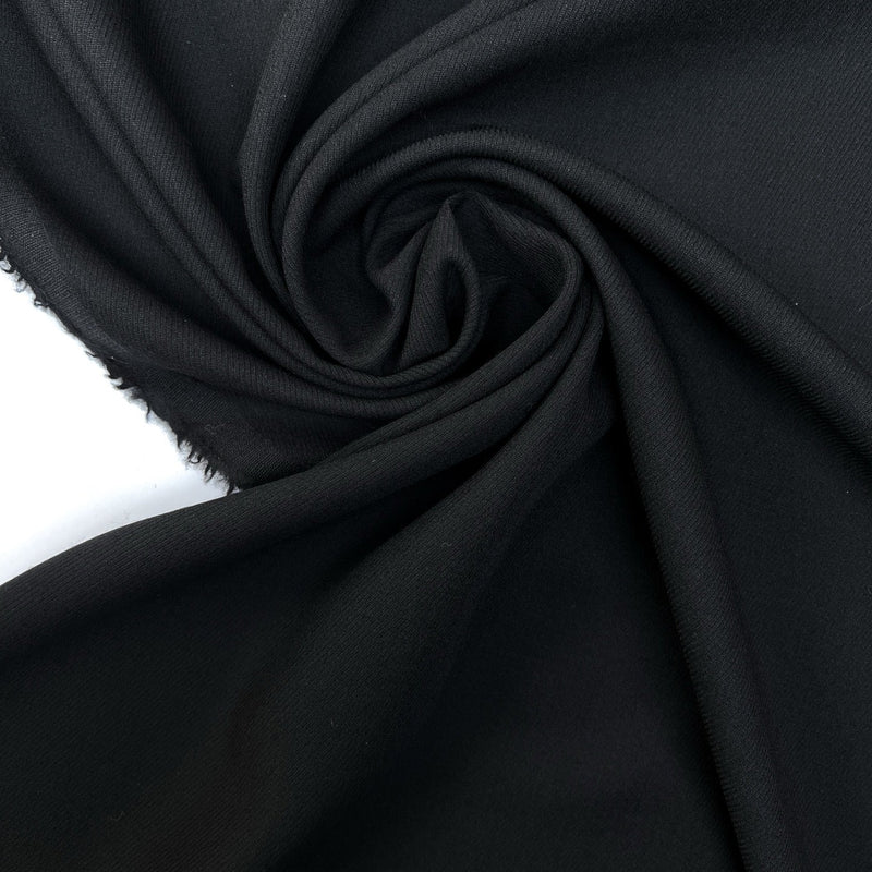 Black Wool Twill Fabric