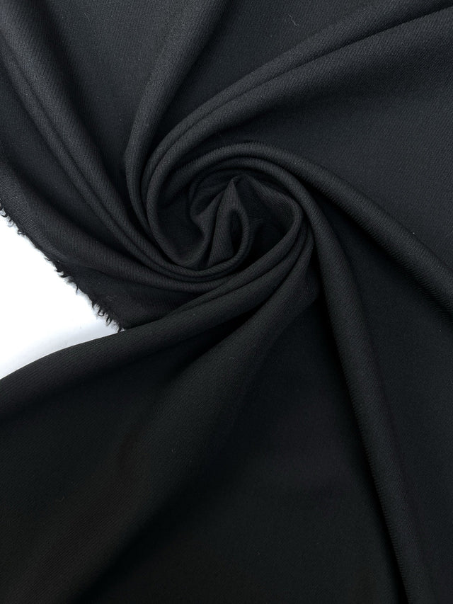 Black Wool Twill Fabric