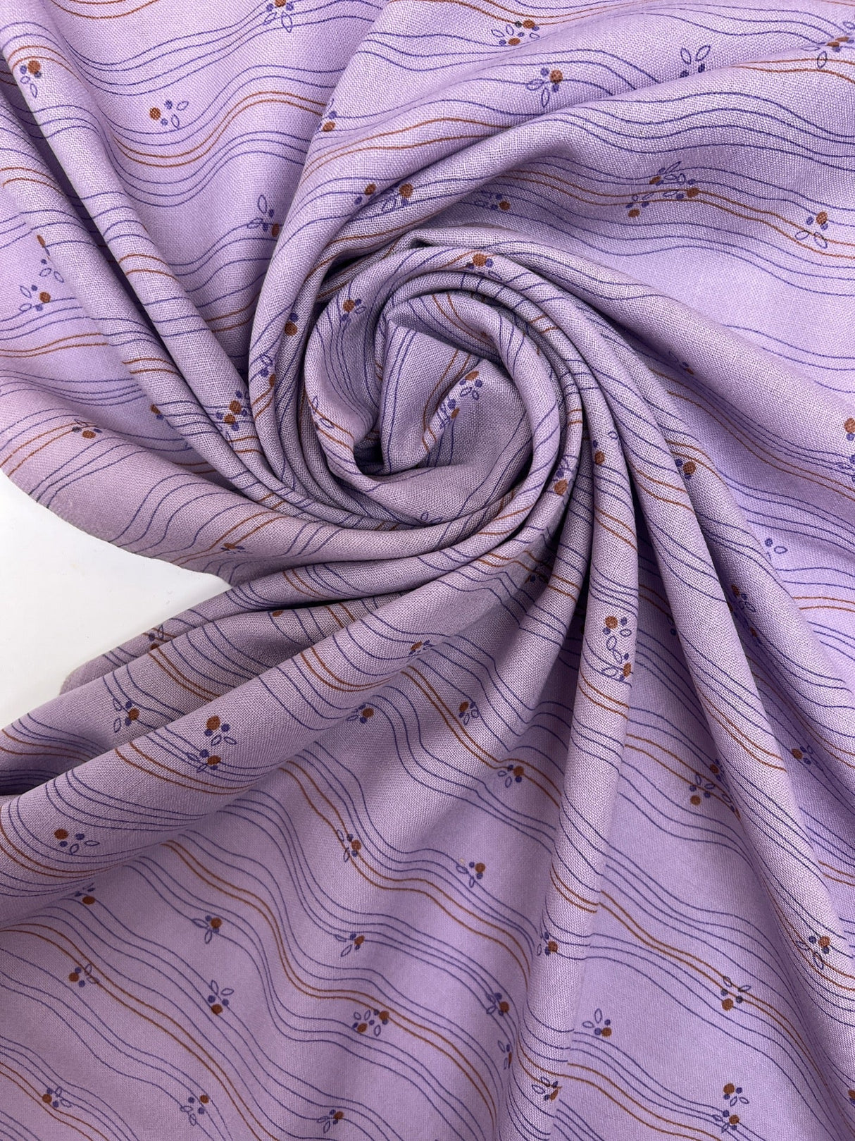 Wool Woven Striped Purple