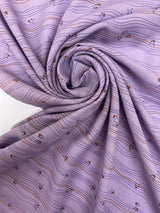 Wool Woven Striped Purple