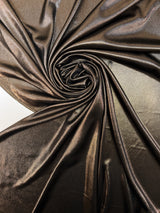 Golden Knitted Fabric With Moiré