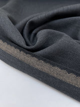 Cotton Blend Twill Melange Gray