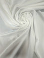 White Polyamide Elastane Knitted Fabric