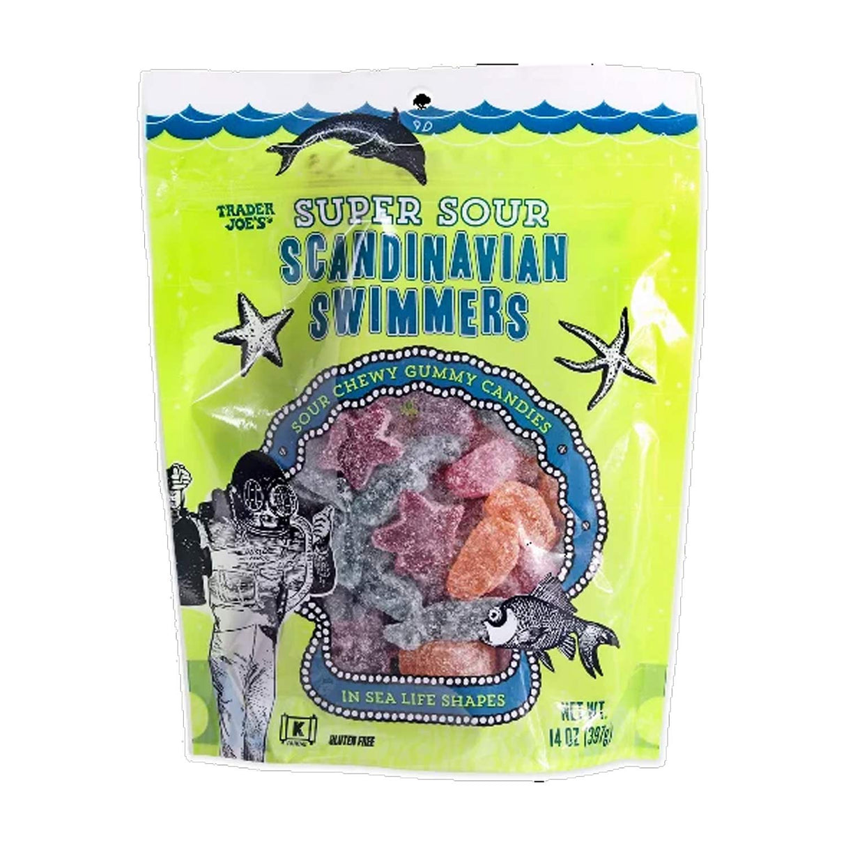 Trader Joe's Super Sour Scandinavian Swimmers 14 oz