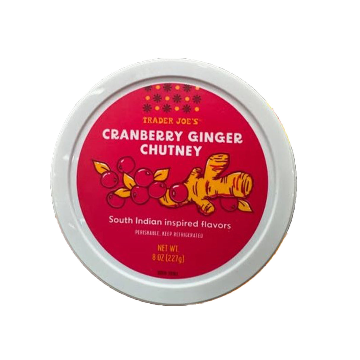 Cranberry Ginger Chutney - 8 Oz