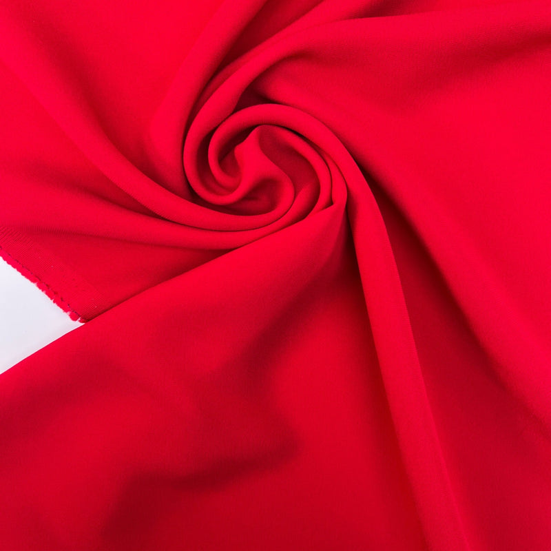 Viscose Crepe Suit Fabric Red Shade