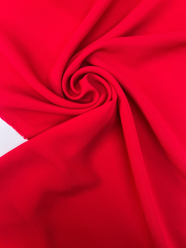 Viscose Crepe Suit Fabric Red Shade