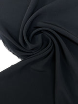 Viscose Crepe Woven Blue Black Stretch