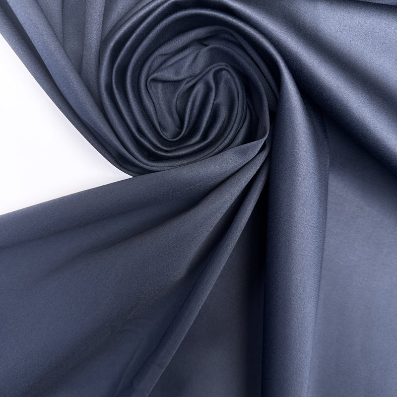 Cotton Viscose Elastane Woven Blue