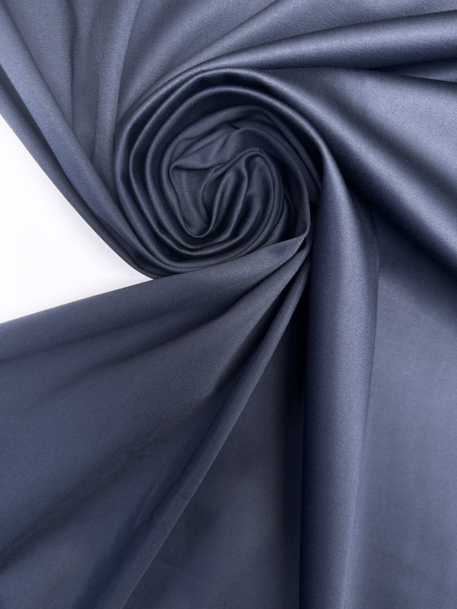 Cotton Viscose Elastane Woven Blue