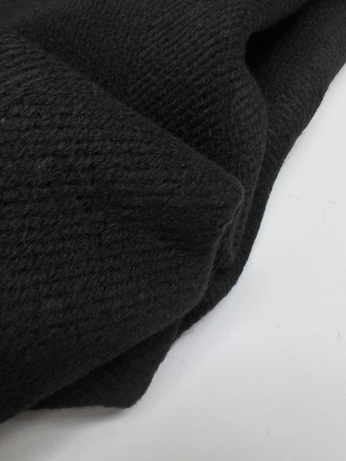 Black Acrylic Polyamid Tweed