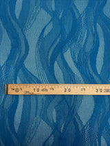 Polyamide Elastane Knitted Fabric Blue Abstract