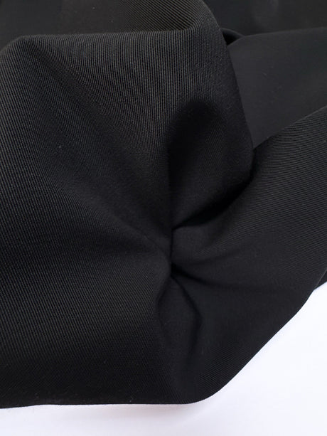 Black Triacetate Cotton Twill