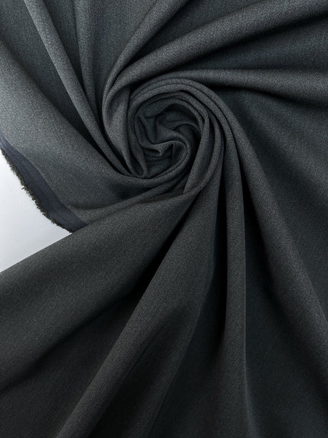 Virgin Wool Twill Gray Blue