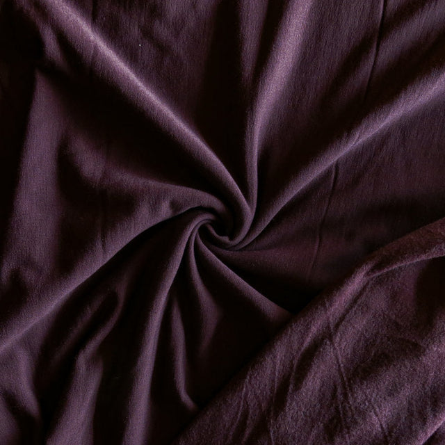 Polartec Powerstretch Fleece Knit Fabric - Cabernet
