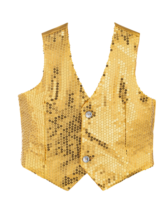 Gold Sequined Vest Costume