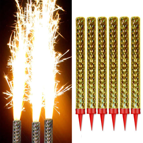 Cake Sparkler Party Candles Large 6 Pack