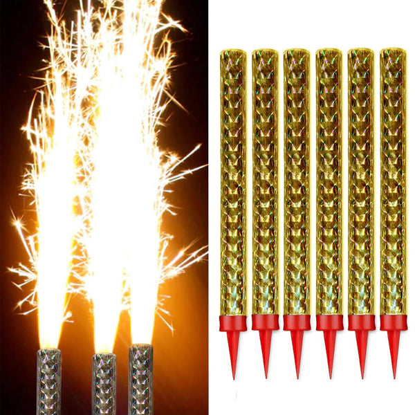 Cake Sparkler Party Candles Large 6 Pack