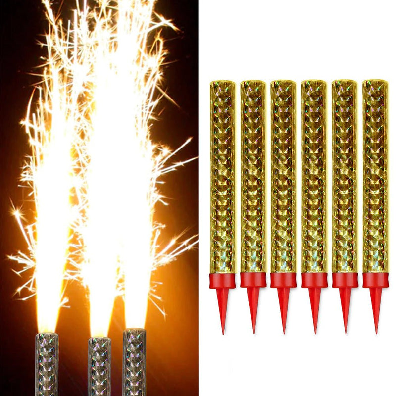 Cake Sparkler Party Candles - Medium 6 Pack