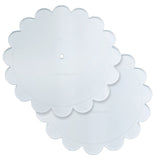 Cake Safe Scalloped Acrylic Discs, 10" - Set of 2