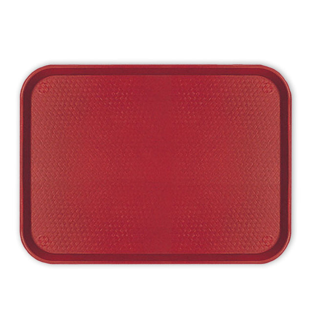 Cambro 1216FF Fast Food Tray 11-7/8" x 16-1/8" - Cranberry, Case Of 24