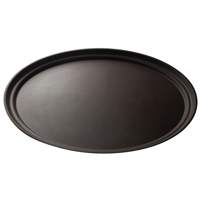 Cambro 2900CT138 Tavern Tan 23" x 29" Camtread Non-Skid Oval Serving Tray, Case of 6