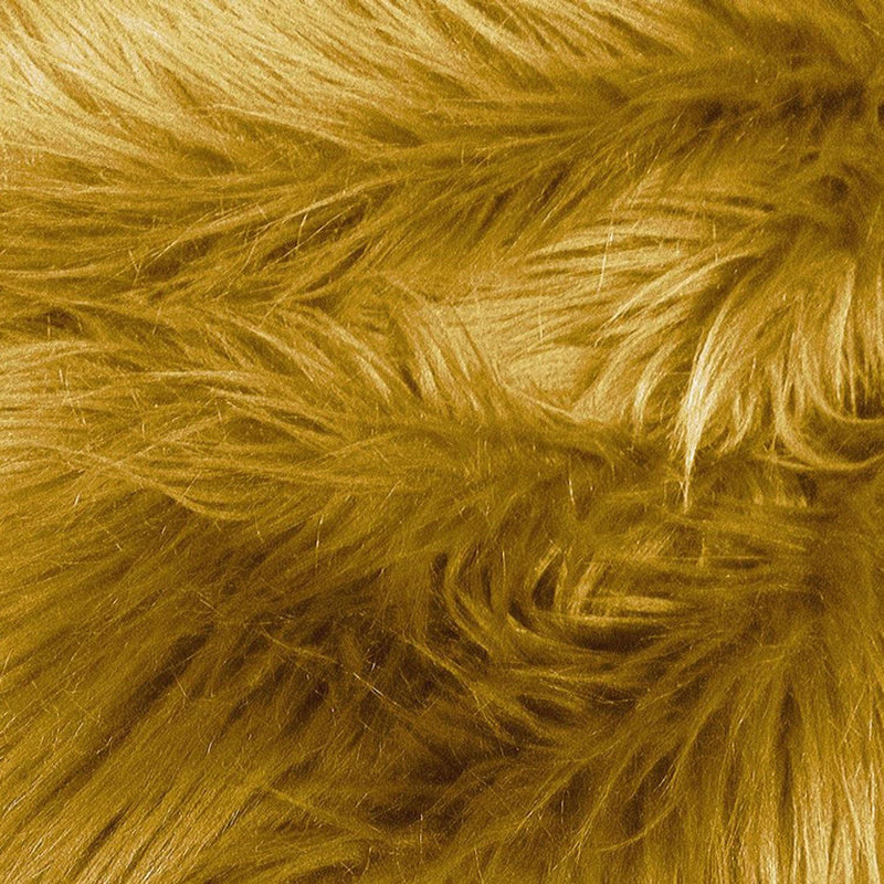 Camel Faux Fur Fabric - Luxury Shaggy, Camel, 60" Width (1 Yard)