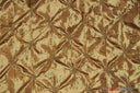 Pinwheel Button Taffeta Polyester Fabric - Pinwheel Button Texture, 48" Wide, Multiple Colors (1 Yard)