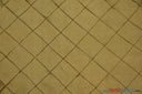 Taffeta Pintuck Fabric - 4" X 4" Diamond Pattern, 58" Width, Multiple Colors (1 Yard)